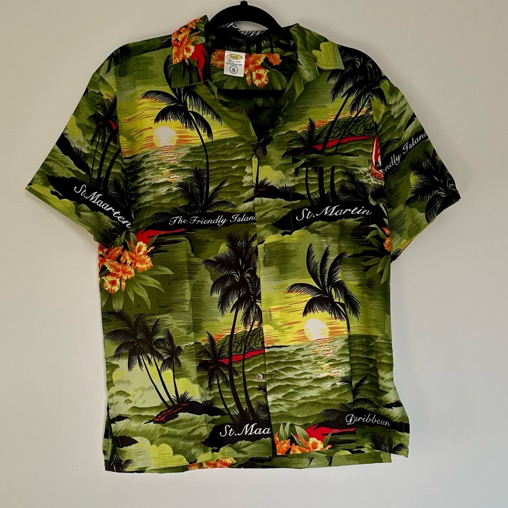 Tropical Green Hawaiian Shirt